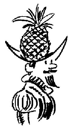 Pineapple man cartoon