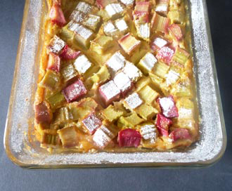 rhubarb clafoutis