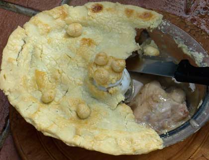 Chicken and mushroom pie recipe
