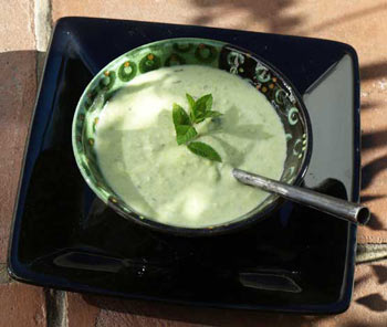 freefrom green pea soup with coconut