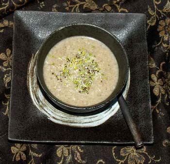 Parsnip and mushroom soup