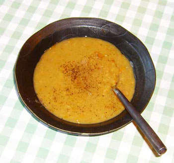 Slit pea soup