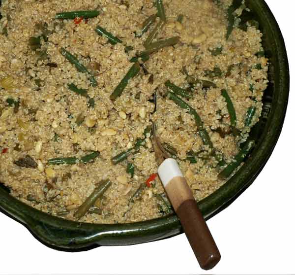 quinoa with green beans