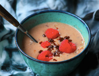 date kheer with wild rice