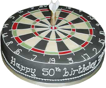 dartboard cake