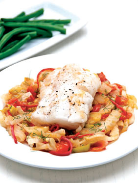 Cod with chilli